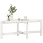 Mesa de centro de madera maciza de pino blanco 118x63x45 cm de vidaXL, Mesas de centro - Ref: Foro24-822318, Precio: 54,63 €,...