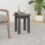 Mesa de centro de madera maciza de pino gris Ø35x35 cm de vidaXL, Mesas de centro - Ref: Foro24-822339, Precio: 29,20 €, Desc...