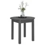 Mesa de centro de madera maciza de pino gris Ø 45x40 cm de vidaXL, Mesas de centro - Ref: Foro24-822334, Precio: 37,49 €, Des...