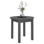 Mesa de centro de madera maciza de pino gris Ø 45x40 cm de vidaXL, Mesas de centro - Ref: Foro24-822334, Precio: 37,96 €, Des...