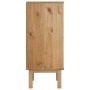 Cajonera OTTA madera maciza de pino marrón y gris 45x39x90 cm de vidaXL, Cajoneras - Ref: Foro24-348580, Precio: 97,60 €, Des...