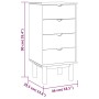 Cajonera OTTA madera maciza de pino marrón y gris 45x39x90 cm de vidaXL, Cajoneras - Ref: Foro24-348580, Precio: 97,60 €, Des...