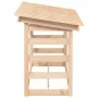 Leñero de madera maciza de pino 108x64,5x78 cm de vidaXL, Accesorios para bolsas y soportes de leña - Ref: Foro24-822442, Pre...