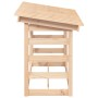 Leñero de madera maciza de pino 108x64,5x78 cm de vidaXL, Accesorios para bolsas y soportes de leña - Ref: Foro24-822442, Pre...