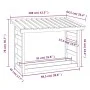 Leñero de madera maciza de pino 108x64,5x78 cm de vidaXL, Accesorios para bolsas y soportes de leña - Ref: Foro24-822442, Pre...