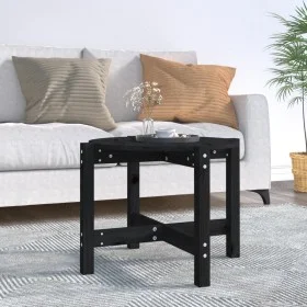 Mesa de centro de madera maciza de pino negro 62,5x45 cm de vidaXL, Mesas de centro - Ref: Foro24-822306, Precio: 37,44 €, De...