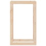Estante para leña madera maciza de pino 60x25x100 cm de vidaXL, Accesorios para bolsas y soportes de leña - Ref: Foro24-82241...
