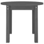 Mesa de centro de madera maciza de pino gris Ø 55x45 cm de vidaXL, Mesas de centro - Ref: Foro24-822329, Precio: 45,73 €, Des...