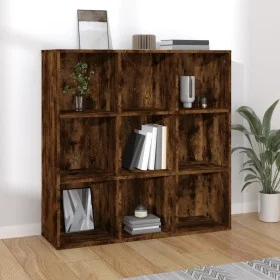 Estantería roble ahumado 98x29x97,5 cm de vidaXL, Librerías y estanterías - Ref: Foro24-815450, Precio: 75,37 €, Descuento: %