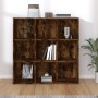 Estantería roble ahumado 98x29x97,5 cm de vidaXL, Librerías y estanterías - Ref: Foro24-815450, Precio: 76,58 €, Descuento: %