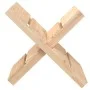Soporte de leña madera maciza de pino 47x39,5x48 cm de vidaXL, Accesorios para bolsas y soportes de leña - Ref: Foro24-822447...