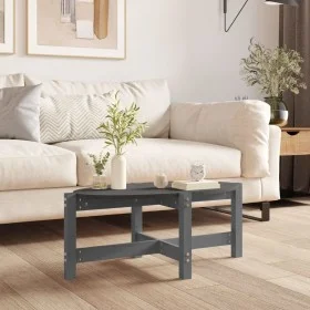 Mesa de centro de madera maciza de pino gris 87x48x35 cm de vidaXL, Mesas de centro - Ref: Foro24-822324, Precio: 36,91 €, De...