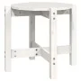 Mesa de centro de madera maciza de pino blanco Ø52,5x45 cm de vidaXL, Mesas de centro - Ref: Foro24-822308, Precio: 30,46 €, ...