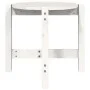 Mesa de centro de madera maciza de pino blanco Ø52,5x45 cm de vidaXL, Mesas de centro - Ref: Foro24-822308, Precio: 30,46 €, ...