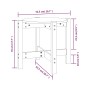 Mesa de centro de madera maciza de pino blanco Ø52,5x45 cm de vidaXL, Mesas de centro - Ref: Foro24-822308, Precio: 30,73 €, ...