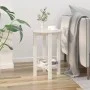 Mesa de centro de madera maciza de pino blanco Ø40x60 cm de vidaXL, Mesas de centro - Ref: Foro24-822358, Precio: 48,24 €, De...