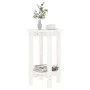 Mesa de centro de madera maciza de pino blanco Ø40x60 cm de vidaXL, Mesas de centro - Ref: Foro24-822358, Precio: 48,24 €, De...