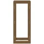 Estante para leña madera maciza de pino marrón miel 41x25x100cm de vidaXL, Accesorios para bolsas y soportes de leña - Ref: F...