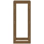 Estante para leña madera maciza de pino marrón miel 41x25x100cm de vidaXL, Accesorios para bolsas y soportes de leña - Ref: F...