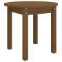 Mesa de centro de madera maciza de pino marrón miel Ø 45x40 cm de vidaXL, Mesas de centro - Ref: Foro24-822335, Precio: 29,02...
