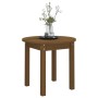 Mesa de centro de madera maciza de pino marrón miel Ø 45x40 cm de vidaXL, Mesas de centro - Ref: Foro24-822335, Precio: 29,02...