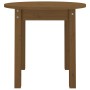 Mesa de centro de madera maciza de pino marrón miel Ø 45x40 cm de vidaXL, Mesas de centro - Ref: Foro24-822335, Precio: 29,02...
