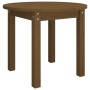 Mesa de centro de madera maciza de pino marrón miel Ø 55x45 cm de vidaXL, Mesas de centro - Ref: Foro24-822330, Precio: 36,19...