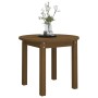 Mesa de centro de madera maciza de pino marrón miel Ø 55x45 cm de vidaXL, Mesas de centro - Ref: Foro24-822330, Precio: 36,19...