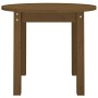 Mesa de centro de madera maciza de pino marrón miel Ø 55x45 cm de vidaXL, Mesas de centro - Ref: Foro24-822330, Precio: 36,19...