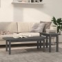 Juego de mesas de centro 2 piezas madera maciza de pino gris de vidaXL, Mesas de centro - Ref: Foro24-822364, Precio: 61,52 €...
