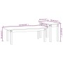 Juego de mesas de centro 2 piezas madera maciza de pino gris de vidaXL, Mesas de centro - Ref: Foro24-822364, Precio: 61,52 €...