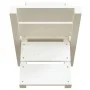Soporte de leña blanco madera maciza de pino 47x39,5x48 cm de vidaXL, Accesorios para bolsas y soportes de leña - Ref: Foro24...