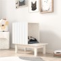 Casa para gatos de madera maciza de pino blanco 60x36x60 cm de vidaXL, Mobiliario para gatos - Ref: Foro24-822453, Precio: 53...