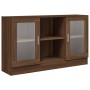 Vitrina madera contrachapada roble marrón 120x30,5x70 cm de vidaXL, Aparadores - Ref: Foro24-815629, Precio: 92,04 €, Descuen...