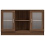 Vitrina madera contrachapada roble marrón 120x30,5x70 cm de vidaXL, Aparadores - Ref: Foro24-815629, Precio: 92,04 €, Descuen...