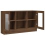 Vitrina madera contrachapada roble marrón 120x30,5x70 cm de vidaXL, Aparadores - Ref: Foro24-815629, Precio: 92,04 €, Descuen...