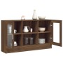 Vitrina madera contrachapada roble marrón 120x30,5x70 cm de vidaXL, Aparadores - Ref: Foro24-815629, Precio: 92,04 €, Descuen...