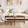 Mesa de centro madera maciza de pino marrón miel 118x63x45 cm de vidaXL, Mesas de centro - Ref: Foro24-822320, Precio: 55,91 ...