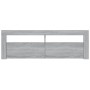 Mueble de TV con luces LED gris Sonoma 120x35x40 cm de vidaXL, Muebles TV - Ref: Foro24-815688, Precio: 74,86 €, Descuento: %