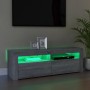 Mueble de TV con luces LED gris Sonoma 120x35x40 cm de vidaXL, Muebles TV - Ref: Foro24-815688, Precio: 74,86 €, Descuento: %