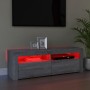 Mueble de TV con luces LED gris Sonoma 120x35x40 cm de vidaXL, Muebles TV - Ref: Foro24-815688, Precio: 74,86 €, Descuento: %