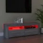 Mueble de TV con luces LED gris Sonoma 120x35x40 cm de vidaXL, Muebles TV - Ref: Foro24-815688, Precio: 73,89 €, Descuento: %