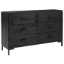 Aparador de madera maciza de pino negro 110x35x70 cm de vidaXL, Aparadores - Ref: Foro24-349922, Precio: 282,86 €, Descuento: %