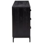 Aparador de madera maciza de pino negro 110x35x70 cm de vidaXL, Aparadores - Ref: Foro24-349922, Precio: 282,86 €, Descuento: %