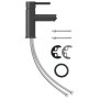 Grifo para lavabo de baño acabado gris 130x176 mm de vidaXL, Grifos - Ref: Foro24-149068, Precio: 29,23 €, Descuento: %