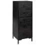 Cómoda de madera maciza de pino negro 42x35x110 cm de vidaXL, Cajoneras - Ref: Foro24-349928, Precio: 186,58 €, Descuento: %