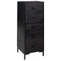 Cómoda de madera maciza de pino negro 42x35x110 cm de vidaXL, Cajoneras - Ref: Foro24-349928, Precio: 200,88 €, Descuento: %