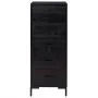 Cómoda de madera maciza de pino negro 42x35x110 cm de vidaXL, Cajoneras - Ref: Foro24-349928, Precio: 186,58 €, Descuento: %