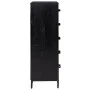 Cómoda de madera maciza de pino negro 42x35x110 cm de vidaXL, Cajoneras - Ref: Foro24-349928, Precio: 186,58 €, Descuento: %