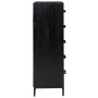 Cómoda de madera maciza de pino negro 42x35x110 cm de vidaXL, Cajoneras - Ref: Foro24-349928, Precio: 200,88 €, Descuento: %
